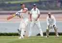 Action from Caernarfon's home loss to Conwy 2nds (Photo by Richard Birch)