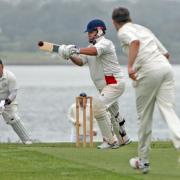 Action from Caernarfon's win over Rhewl (Photo by Richard Birch)