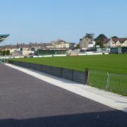 Caernarfon Town FC\'s home ground, the Oval. MUST CREDIT Jaggery www.geograph.org.uk