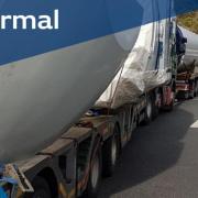 The abnormal load will be escorted tomorrow afternoon (August 1).