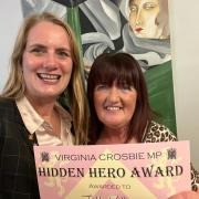 Jill with Ynys Mon MP Virginia Crosbie.