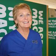 Liz Hall, senior nurse at Ysbyty Gwynedd in Bangor