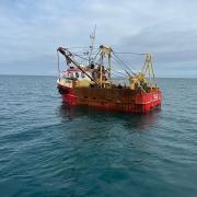 The scallop trawler was located 12 miles North of Puffin Island