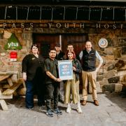 YHA Snowdon Pen y Pass hostel team with their 2024 award