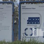 Cibyn Industrial Estate sign at Caernarfon   (Google Map image) where planners have approved a scheme to develop commercial repairs and car washing vehicles for a Volvo franchise