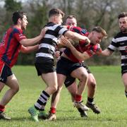 Action from Llangefni's defeat to Llandudno (Photo by Richard Birch)