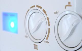 File photo of controls on a domestic gas boiler.