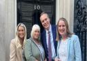 Virginia Crosbie MP with Alex McGinn, Sue McGinn and children’s minister David Johnston