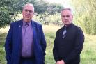 North Wales Police and Crime Commissioner Arfon Jones with Rob Taylor from the Rural Crime Team