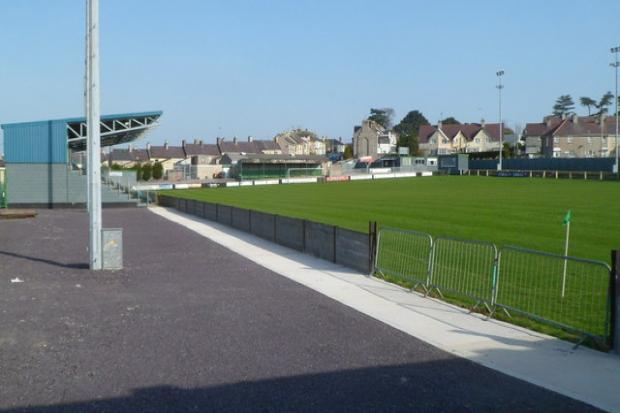 Caernarfon Town FC\'s home ground, the Oval. MUST CREDIT Jaggery www.geograph.org.uk
