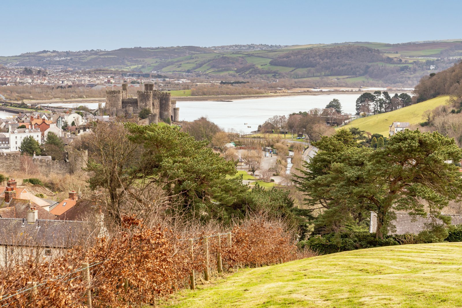The villa has views of Conwy, the towns famous 13th century castle and the River Conwy. Picture: Dafydd Hardy Estate Agents