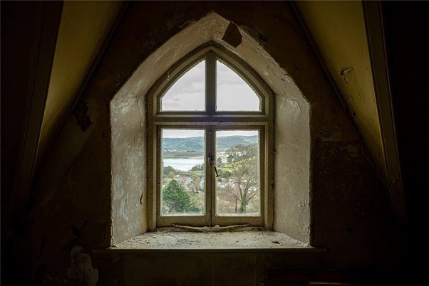 French windows overlook the River Conwy. Picture: Dafydd Hardy Estate Agents