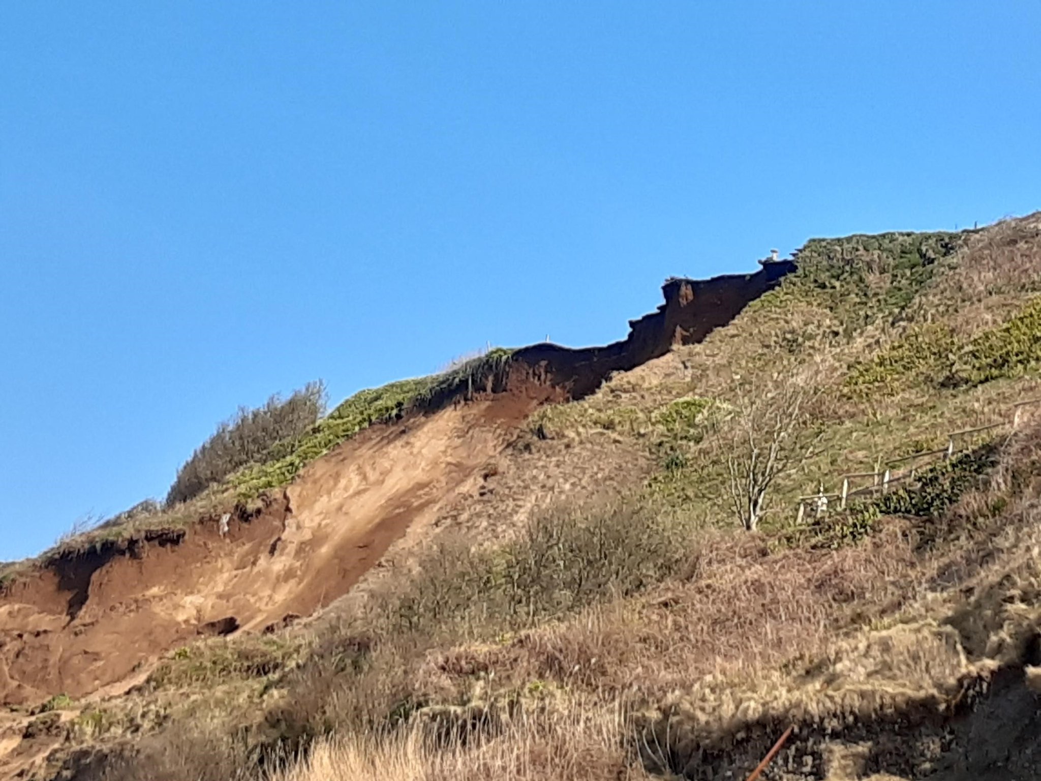 An investigation of the cliffs is being carried out. Picture: Gwynedd Council / Twitter