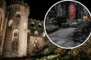 Gwrych Castle and the 2020 camp. Pictures: ITV