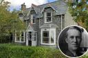 Snowdon Lodge/Ty Lawrence is on the market. Inset: T.E. Lawrence was born at the property.