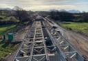 Viaduct work on the Caernarfon bypass