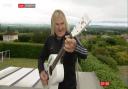 The Alarm frontman Mike Peters performing 'The Red Wall of Cymru' on BBC Breakfast on Friday morning. Credit: BBC iPlayer