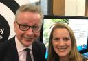 Virginia Crosbie MP with Michael Gove, the UK Government Secretary of State for Levelling Up, Housing and Communities