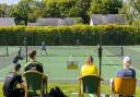 A doubles match in the tournament. Photo: Bangor Tennis Club