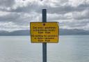 One of the 'no over night stay' signs at Penmon
