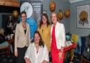 (L/R) Minister Chloe Smith with Charlie MacPherson, Susan MacPherson and Virginia Crosbie MP at Fundraising Gala Dinner
