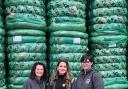 Elen Parry, Angharad Gwyn, Sioned McGuigan of the Made with Wool team