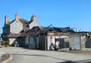 The extent of the fire damage done to the Gaerwen Arms.