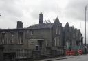 Destroyed in a blaze  - the Shire Hall building in Llangefni. Image Klem Williams