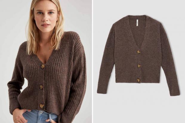 North Wales Chronicle: V Neck Button Detailed Knitwear Cardigan. Credit: Defacto