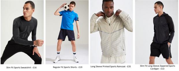 North Wales Chronicle: Men activewear range. Credit: Defacto