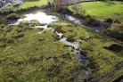 An overhead shot of the Morfa, a 35-acre Prestatyn wetland. Photo: Denbighshire County Council