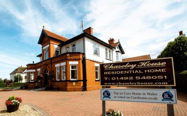 North Wales Chronicle: Chaseley House Care Home in Rhos-on-Sea. Photo: Mark Owen
