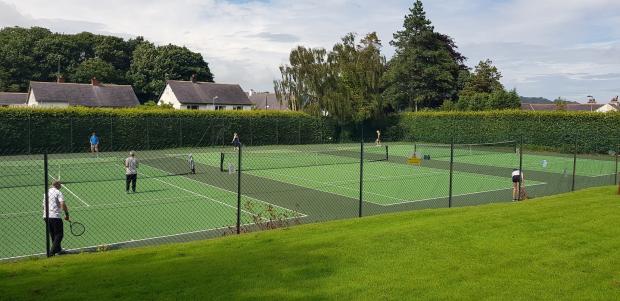 North Wales Chronicle: Bangor Tennis Club courts. 