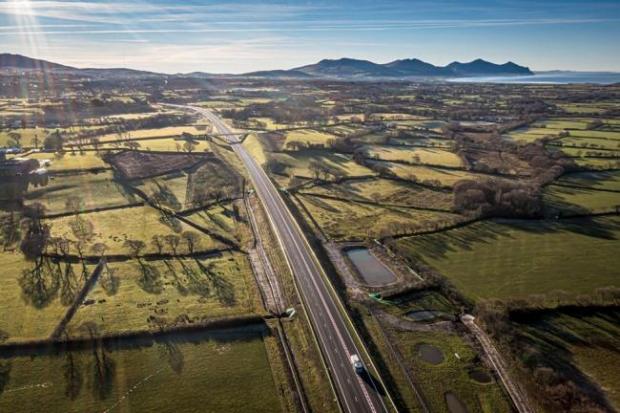 Caernarfon bypass. Photo: Welsh Government