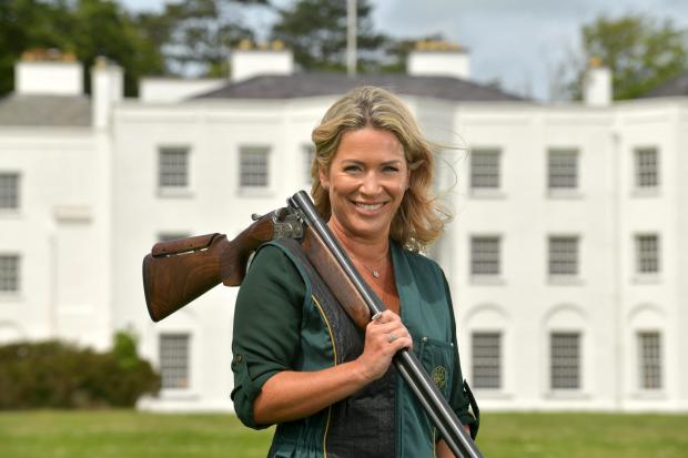 North Wales Chronicle: Guests had the opportunity to try their hand at clay shooting yesterday. Photo: Welsh Game Fair