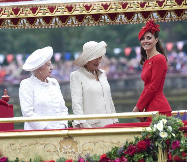 North Wales Chronicle: The Queen, Duchess of Cornwall and Duchess of Cambridge. PA