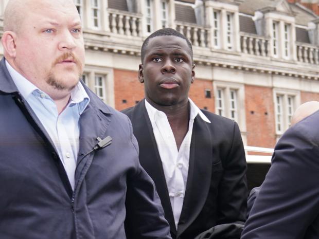 North Wales Chronicle: Zouma on his way into court ahead of the sentencing (PA)
