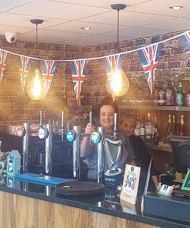 North Wales Chronicle: Michelle Mellor at Harrisons Café and Bar during the Jubilee celebrations. Photo: Michelle Mellor
