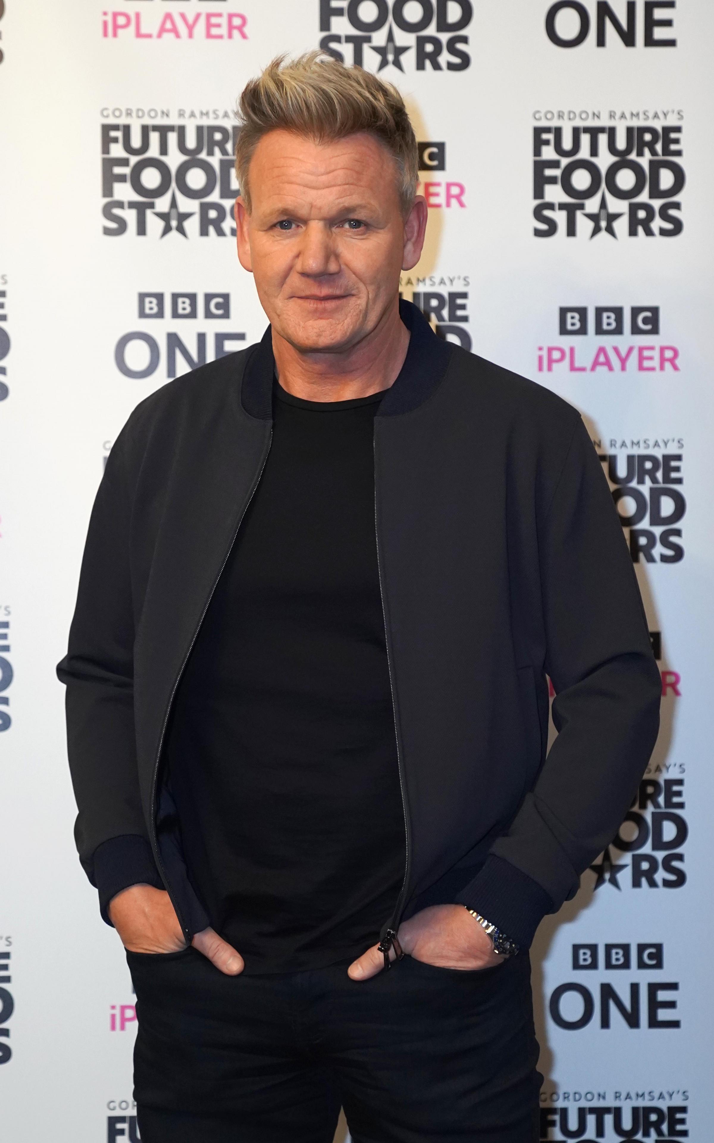 Gordon Ramsay at the launch of Gordon Ramsays Future Food Stars, a new food entertainment series for BBC One, in Soho, London. Picture date: Thursday March 10, 2022.