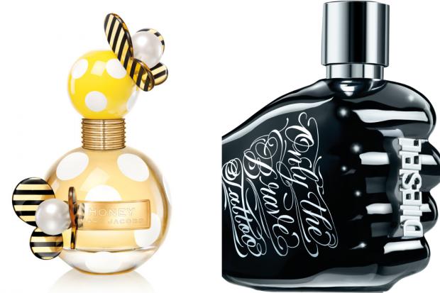 North Wales Chronicle: (Left) Marc Jacobs Honey EDP and (right) Diesel Only the Brave Tattoo EDT (The Perfume Shop/Canva)