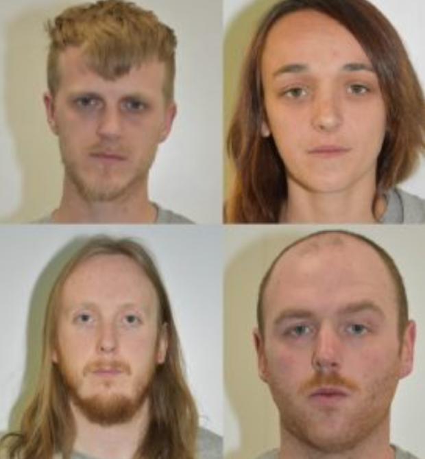 North Wales Chronicle: The four members sentenced on terrorism charges today. 