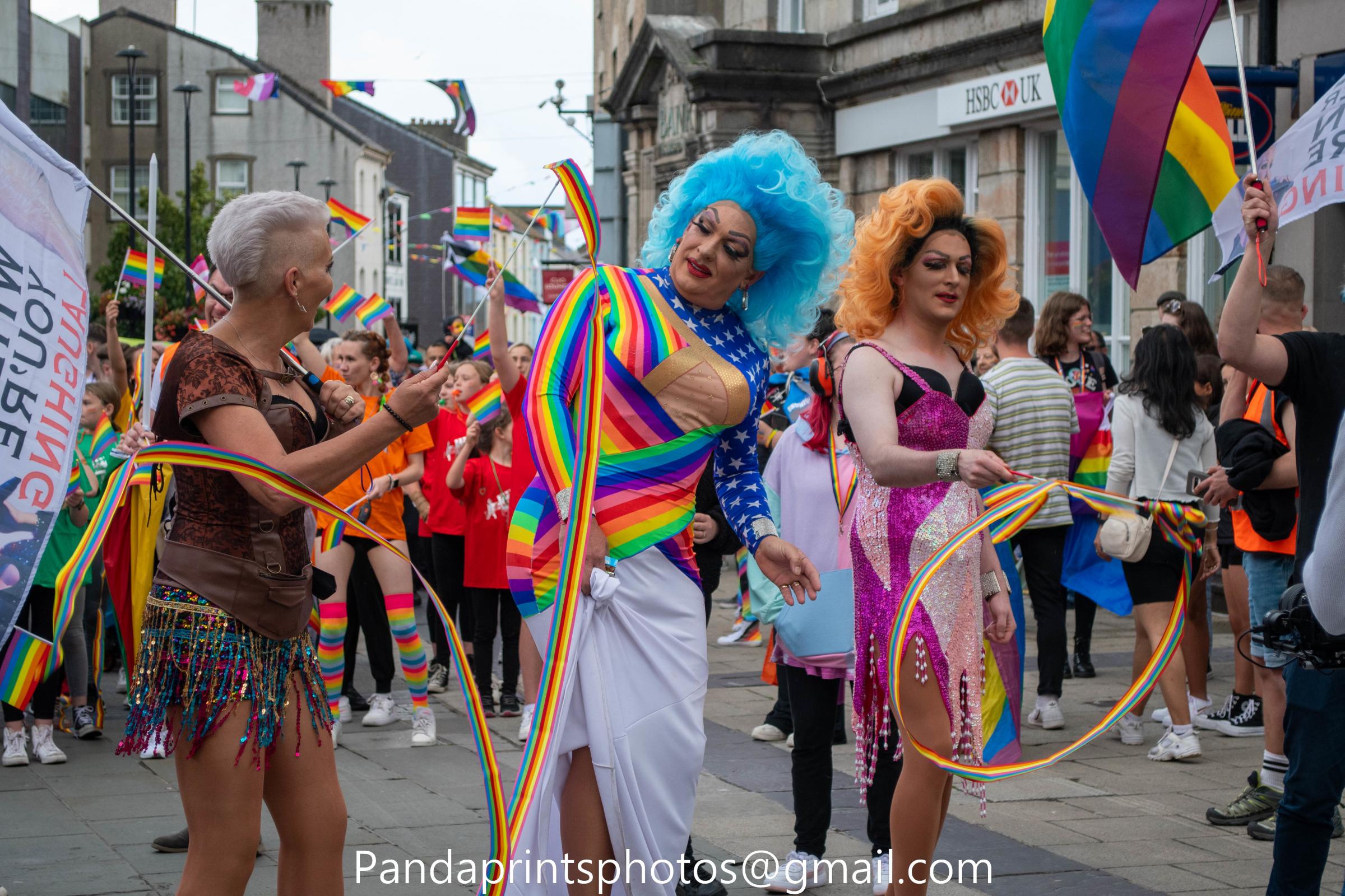 North Wales Pride in Bangor. Photo: PANDAPRINTS