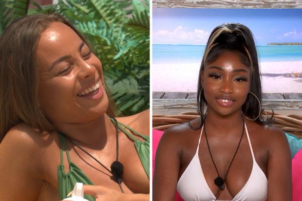 North Wales Chronicle: Danica and Indiyah. Love Island airs at 9pm on ITV2 and ITV Hub. Episodes are available the following morning on BritBox. Credit: ITV