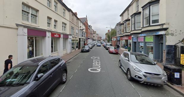 North Wales Chronicle: These offences were committed on Queen Street, Rhyl. Photo: GoogleMaps