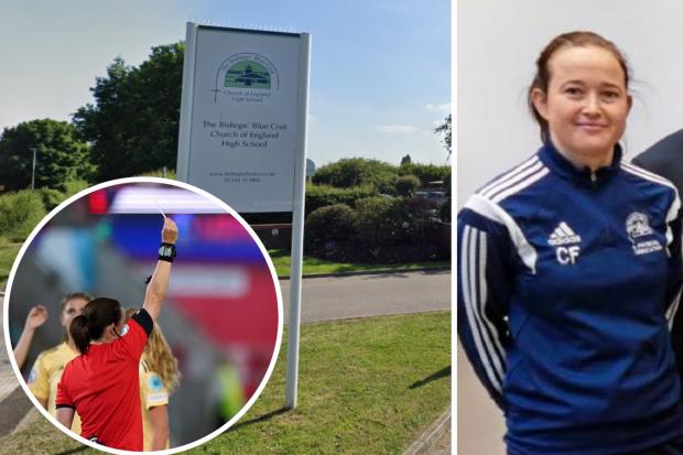 Bishops' Blue Coat High School Chester teacher Cheryl Foster has been taking centre stage at the Women's Euro 2022 tournament as a referee.