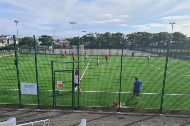 The new 3G pitch in Holyhead was completed last year.