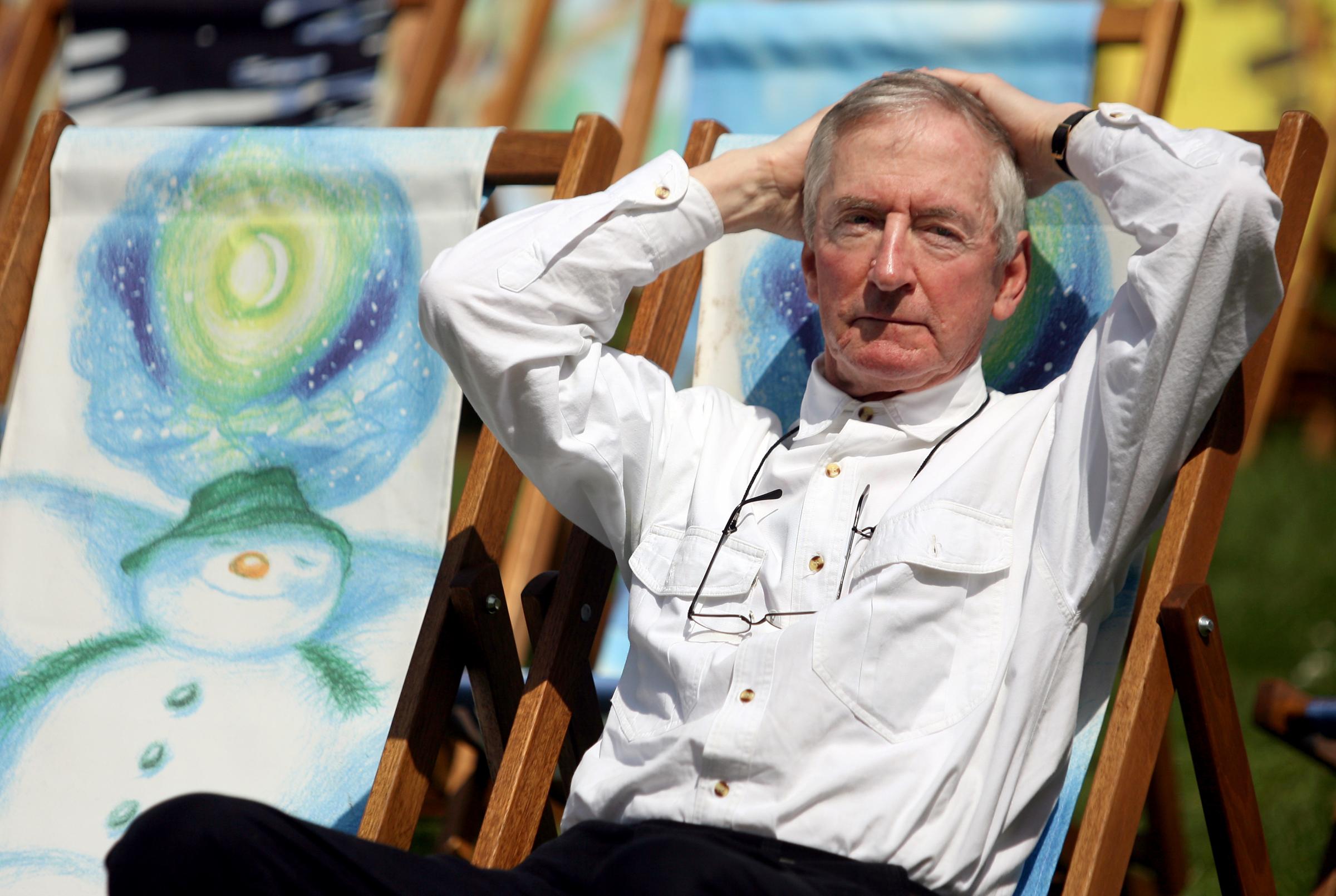 Author Raymond Briggs in Hyde Park, London. Image: PA 
