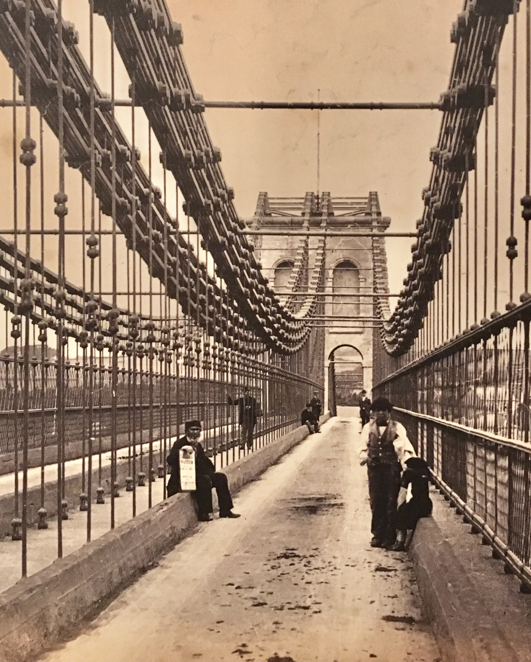 The Menai Suspension Bridge as it looked when it was first built. (Picture Courtesy Of The Menai Heritage Centre)
