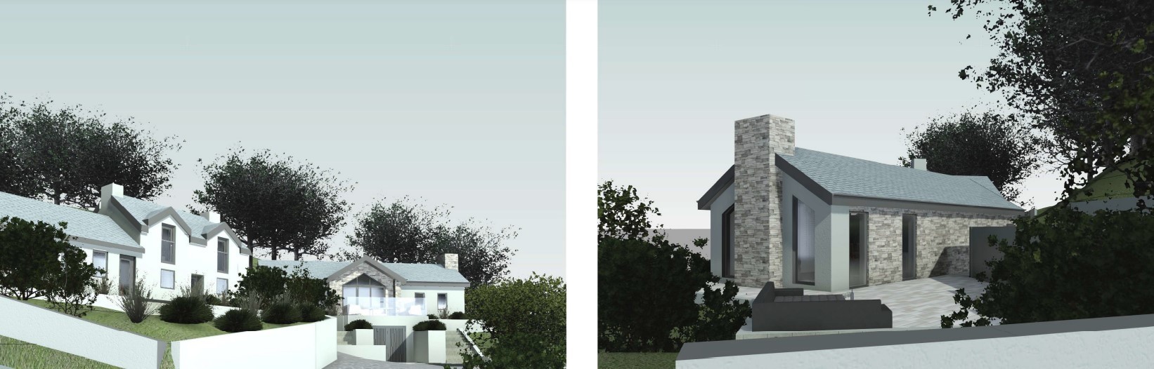 A picture from the plans submitted at Tan Yr Allt (Anglesey Council planning documents) 