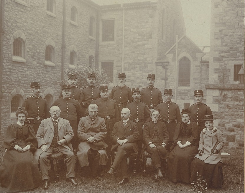 Former Caernarfon Jail staff (Pictures Caernarfong Jail and William Murphy - courtesy of Gwynedd Archives)